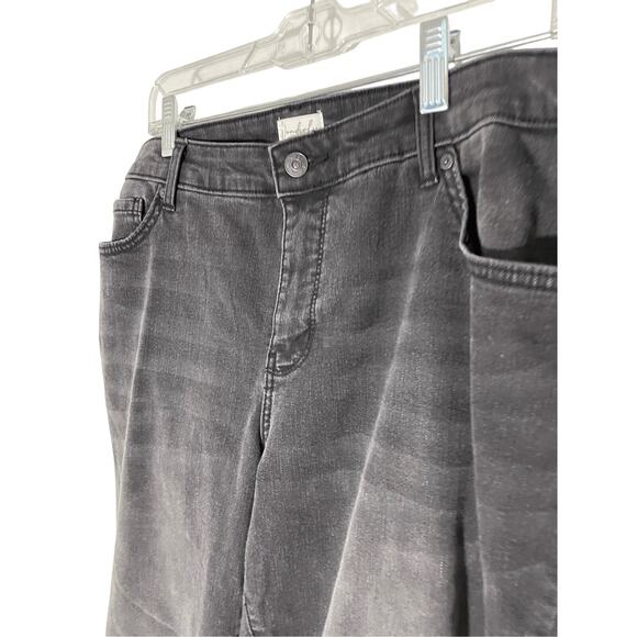 Wonderly Mid Rise Black Skinny Cropped SZ 18 Casual Denim Kidcore Teacher Denim - Picture 4 of 5